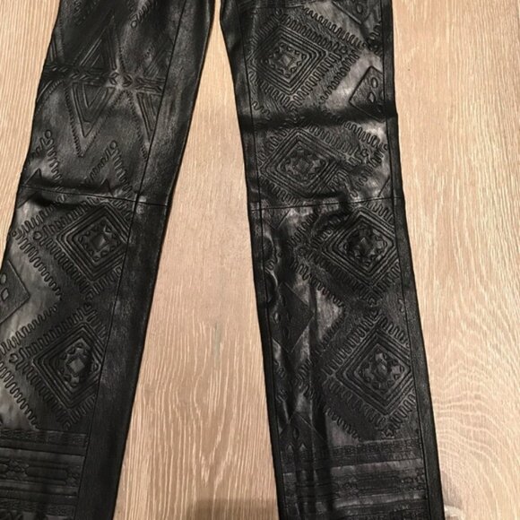 Like NEW Real Leather Revolve Embossed Pants - XS - Picture 5 of 6